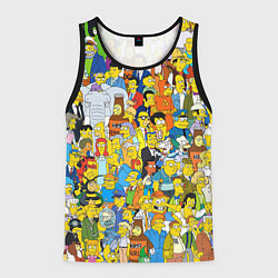 Майка-безрукавка мужская Simpsons Stories, цвет: 3D-черный