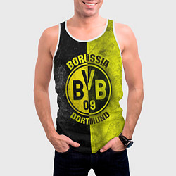 Майка-безрукавка мужская Borussia Dortmund, цвет: 3D-белый — фото 2