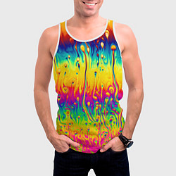 Майка-безрукавка мужская Tie dye, цвет: 3D-белый — фото 2