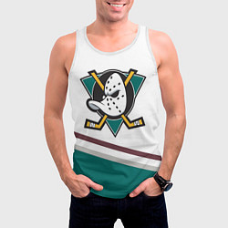 Майка-безрукавка мужская Anaheim Ducks Selanne, цвет: 3D-белый — фото 2