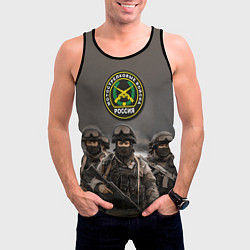 Майка-безрукавка мужская Мотострелковые войска - солдаты, цвет: 3D-черный — фото 2