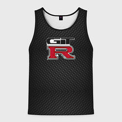 Майка-безрукавка мужская Nissan GTR, цвет: 3D-черный