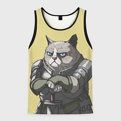 Мужская майка без рукавов Кот