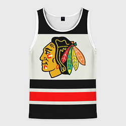 Майка-безрукавка мужская Chicago Blackhawks, цвет: 3D-белый