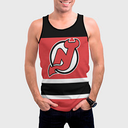 Майка-безрукавка мужская New Jersey Devils, цвет: 3D-черный — фото 2