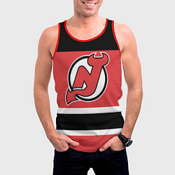 Майка-безрукавка мужская New Jersey Devils, цвет: 3D-красный — фото 2