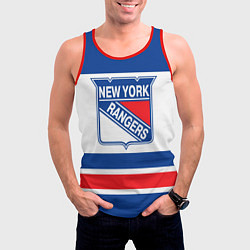 Майка-безрукавка мужская New York Rangers, цвет: 3D-красный — фото 2