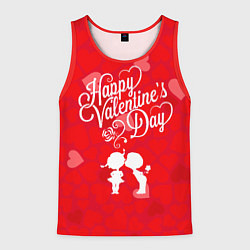 Майка-безрукавка мужская Valentines Day, цвет: 3D-красный