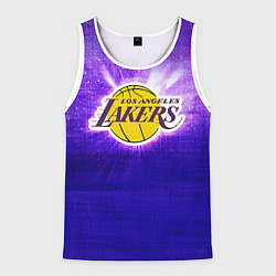 Майка-безрукавка мужская Los Angeles Lakers, цвет: 3D-белый
