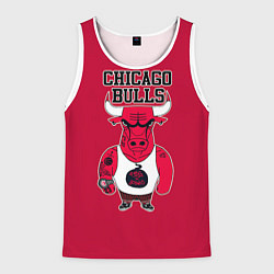 Майка-безрукавка мужская Chicago bulls, цвет: 3D-белый
