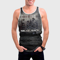 Майка-безрукавка мужская Nickelback Repository, цвет: 3D-белый — фото 2