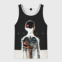 Майка-безрукавка мужская Three Days Grace: Skeleton, цвет: 3D-белый