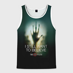 Майка-безрукавка мужская X-files: Alien hand, цвет: 3D-белый