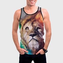 Майка-безрукавка мужская Lion King, цвет: 3D-черный — фото 2