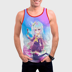 Майка-безрукавка мужская No Game No Life, цвет: 3D-красный — фото 2