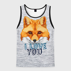 Мужская майка без рукавов Милая лисичка!