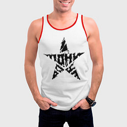 Майка-безрукавка мужская Тони Раут звезда, цвет: 3D-красный — фото 2