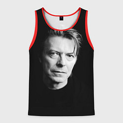 Майка-безрукавка мужская David Bowie: Black Face, цвет: 3D-красный