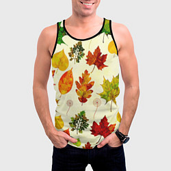 Майка-безрукавка мужская Осень, цвет: 3D-черный — фото 2