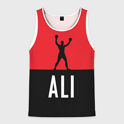 Майка-безрукавка мужская Ali Boxing, цвет: 3D-белый