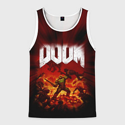 Майка-безрукавка мужская DOOM: 2016, цвет: 3D-белый