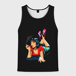 Майка-безрукавка мужская Pulp Fiction: Mia Wallace, цвет: 3D-черный