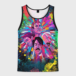 Майка-безрукавка мужская Red Hot Chili Peppers Art, цвет: 3D-черный