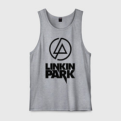 Майка мужская хлопок Linkin Park, цвет: меланж