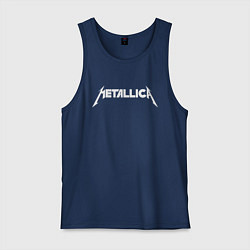 Майка мужская хлопок Metallica, цвет: тёмно-синий