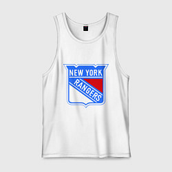 Майка мужская хлопок New York Rangers, цвет: белый