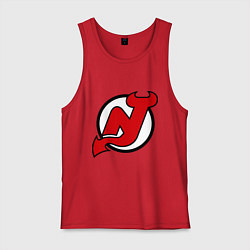 Майка мужская хлопок New Jersey Devils, цвет: красный