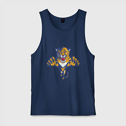 Майка мужская хлопок Florida Panthers, цвет: тёмно-синий