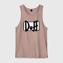 Майка мужская хлопок Duff, цвет: пыльно-розовый