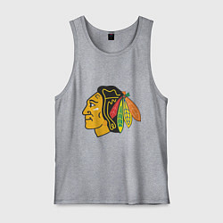 Майка мужская хлопок Chicago Blackhawks: Kane, цвет: меланж