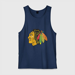 Майка мужская хлопок Chicago Blackhawks: Kane, цвет: тёмно-синий