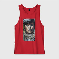 Майка мужская хлопок Остап Бендер: портрет, цвет: красный