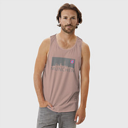 Майка мужская хлопок Bayern Munchen - Munchen City grey 2022, цвет: пыльно-розовый — фото 2