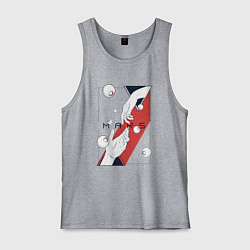 Майка мужская хлопок Mars, цвет: меланж