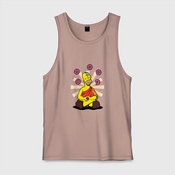 Майка мужская хлопок Homer Relax, цвет: пыльно-розовый