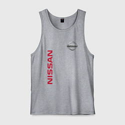 Майка мужская хлопок Nissan Style, цвет: меланж