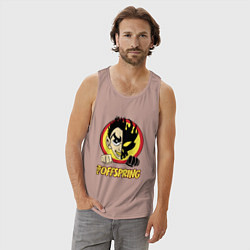 Майка мужская хлопок The Offspring Boy, цвет: пыльно-розовый — фото 2