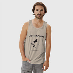 Майка мужская хлопок Shinedown: Sound of Madness, цвет: миндальный — фото 2