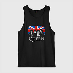 Майка мужская хлопок Queen UK, цвет: черный