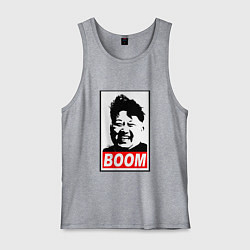 Майка мужская хлопок BOOM: Kim Chen Eun, цвет: меланж