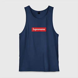 Майка мужская хлопок Suprememe, цвет: тёмно-синий