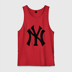 Майка мужская хлопок New York Yankees, цвет: красный
