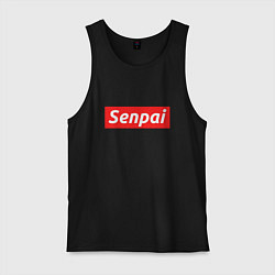 Майка мужская хлопок Senpai Supreme, цвет: черный