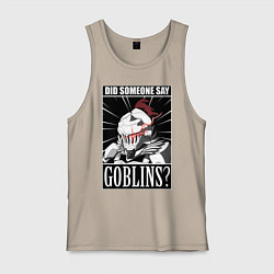 Майка мужская хлопок Убийца гоблинов 9, цвет: миндальный