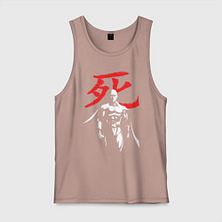 Майка мужская хлопок Saitama Hero, цвет: пыльно-розовый