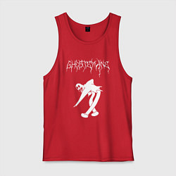 Майка мужская хлопок Ghostemane 2, цвет: красный